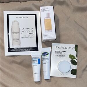 New 5pc luxury face facial cream moisturizer balm essence travel size bundle